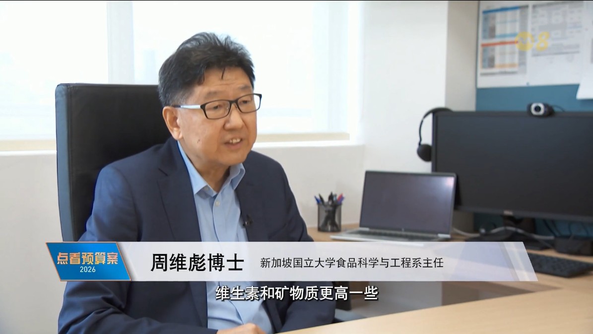 Prof Zhou Weibiao featured on Mediacorp Channel 8 News